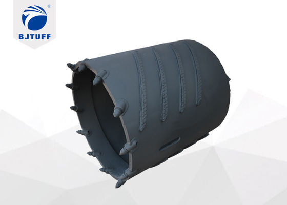 Bauer Type Core Barrels Drilling Bucket With Round Shank Chisel